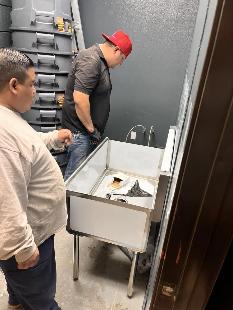 Commercial plumbing and sink installation in Accotink